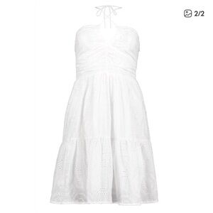 bishop + young White Eyelet Mini Dress